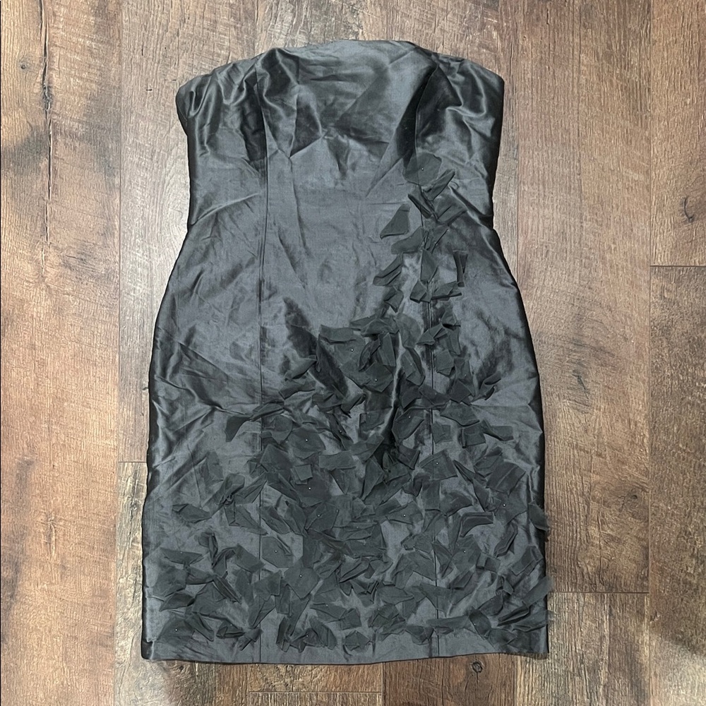 Suzi Chin for Maggy Boutique Strapless Black Dress